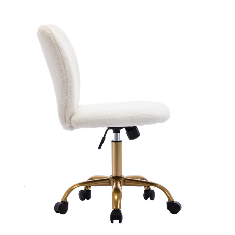 Dennel Faux Fur Task Chair